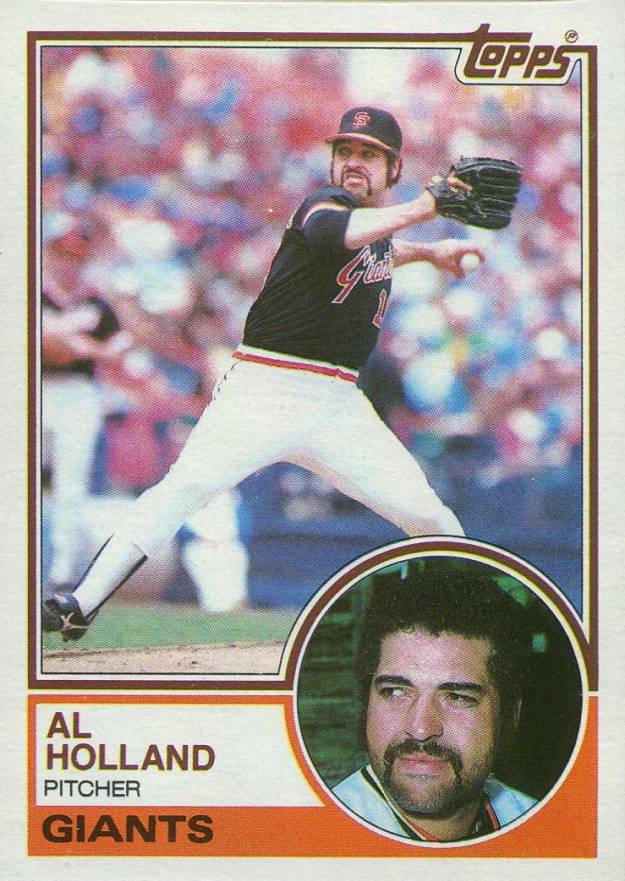 1983 Topps Al Holland #58 Baseball Card