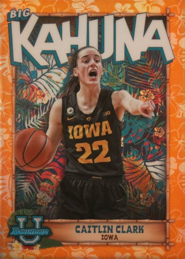 2022 Bowman Chrome University the Big Kahuna Caitlin Clark #TBK15 Basketball Card