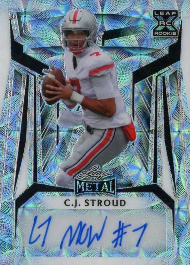 2023 Leaf Metal Autographs CJ Stroud #BACJS Football Card