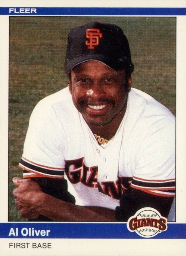 1984 Fleer Update Al Oliver #U-85 Baseball Card