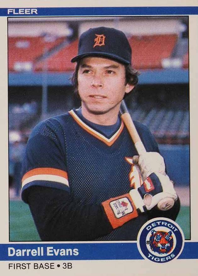 1984 Fleer Update Darrell Evans #U-36 Baseball Card