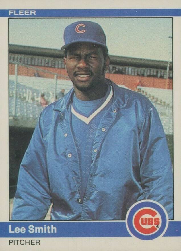 1984 Fleer Lee Smith #505 Baseball Card