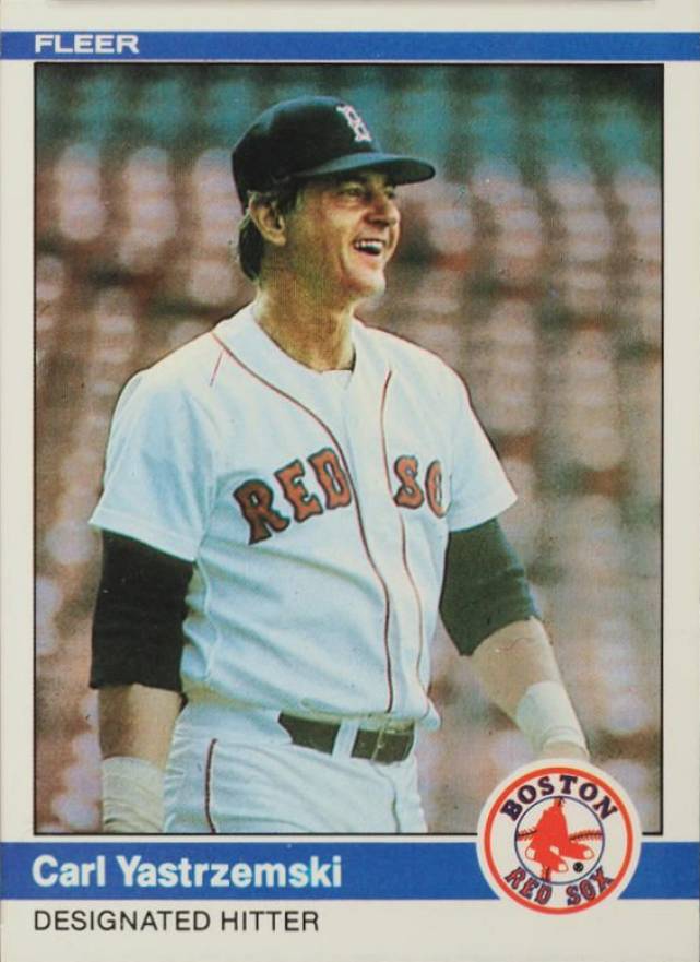 1984 Fleer Carl Yastrzemski #412 Baseball Card