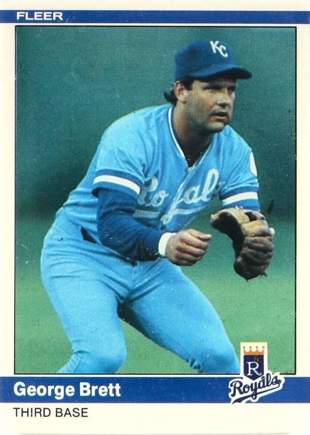 1984 Fleer George Brett #344 Baseball Card