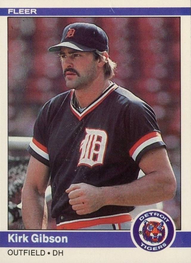 1984 Fleer Kirk Gibson #80 Baseball Card
