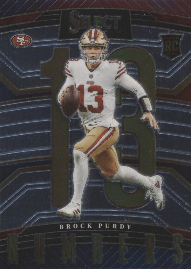 2022 Panini Select Select Numbers Brock Purdy #SN5 Football Card