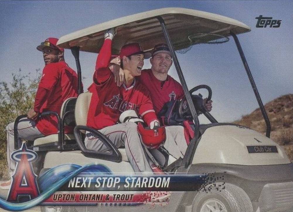 2018 Topps Update Justin Upton/Mike Trout/Shohei Ohtani #US158 Baseball Card