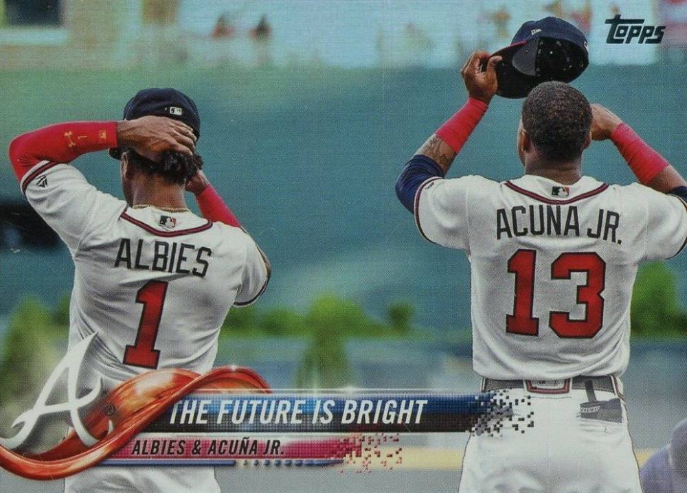 2018 Topps Update Ozzie Albies/Ronald Acuna Jr. #US43 Baseball Card