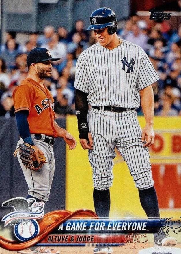 2018 Topps Update Aaron Judge/Jose Altuve #US79 Baseball Card