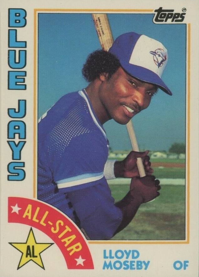 1984 Topps Tiffany Lloyd Moseby #403 Baseball Card