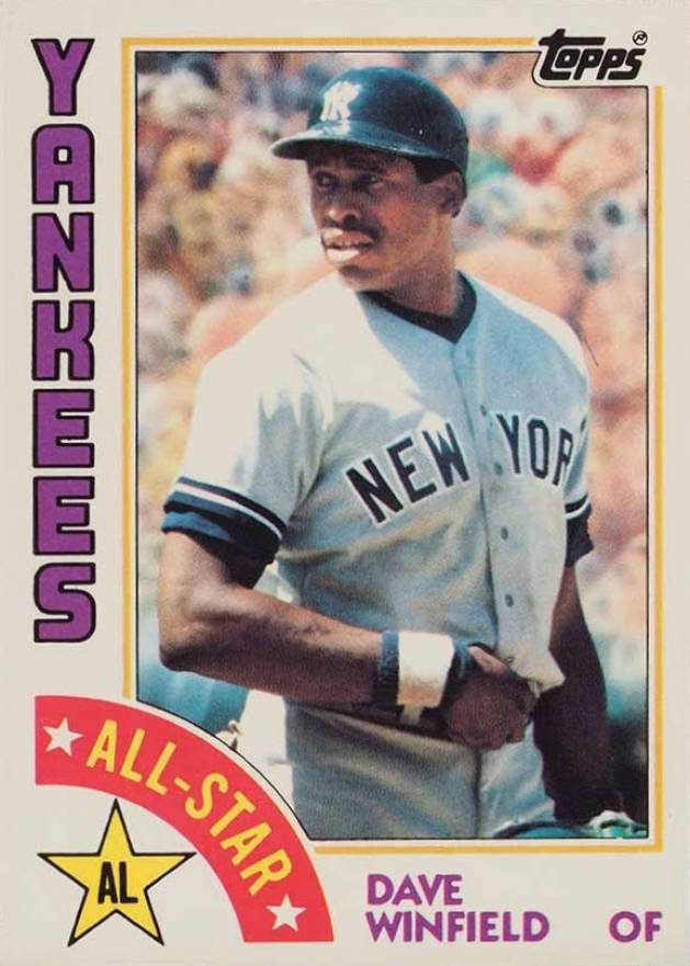 1984 Topps Tiffany Dave Winfield #402 Baseball Card