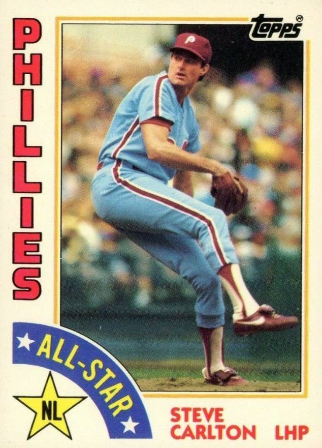 1984 Topps Tiffany Steve Carlton #395 Baseball Card