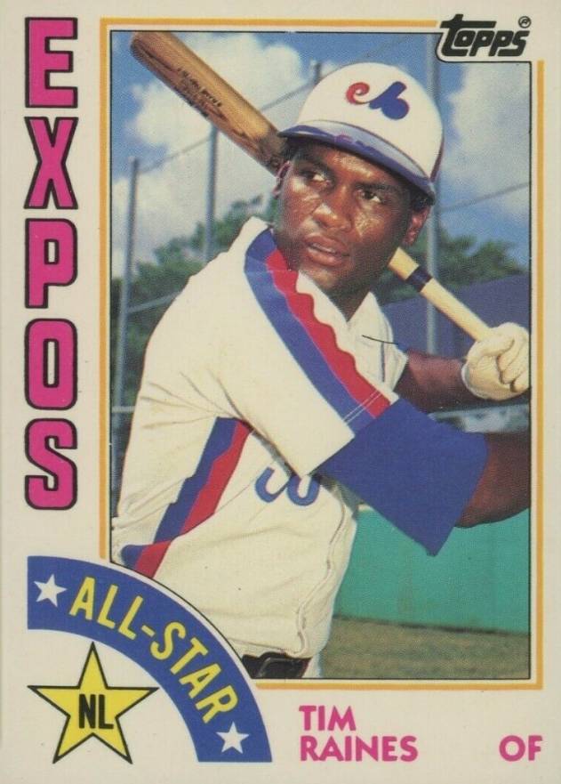 1984 Topps Tiffany Tim Raines #390 Baseball Card