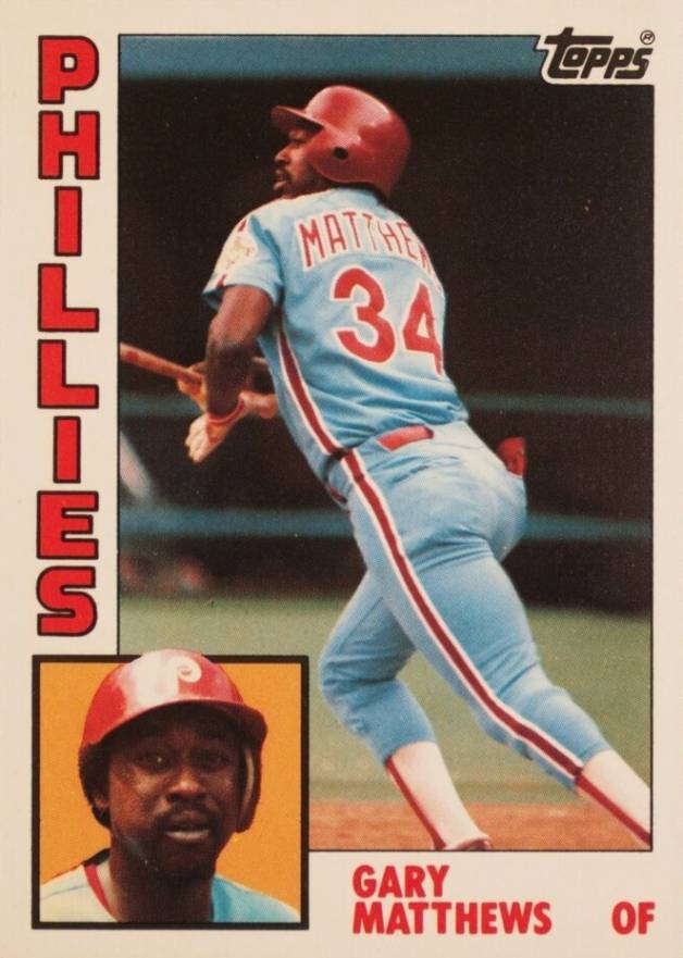 1984 Topps Tiffany Gary Matthews #70 Baseball Card