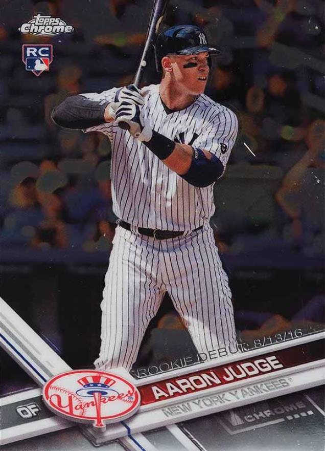 2017 Topps Chrome Update Aaron Judge #HMT50 Baseball Card