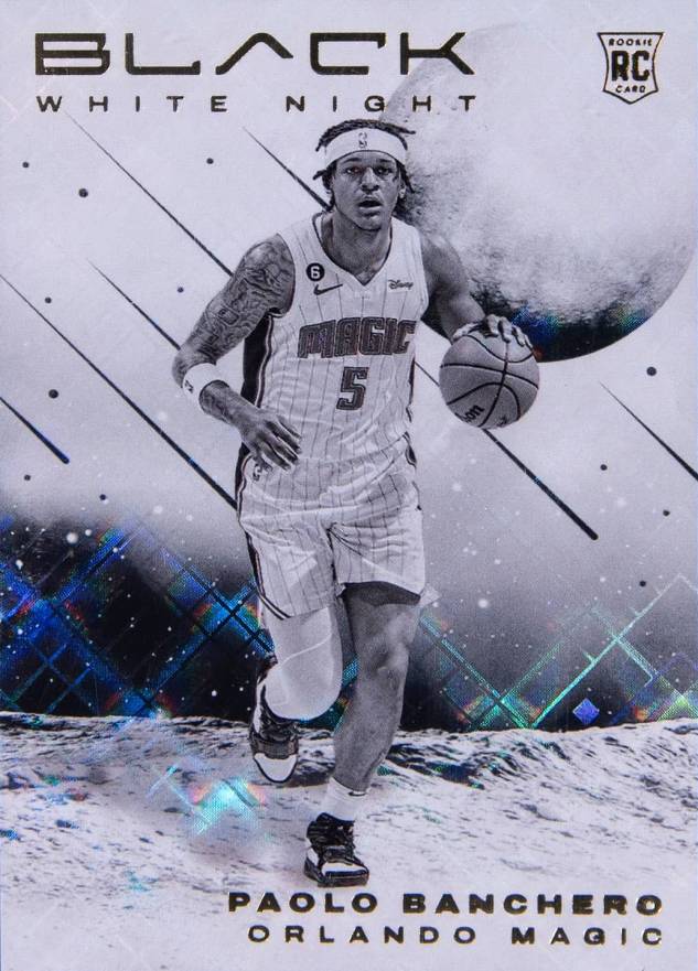 2022 Panini Black White Night Paolo Banchero #5 Basketball Card