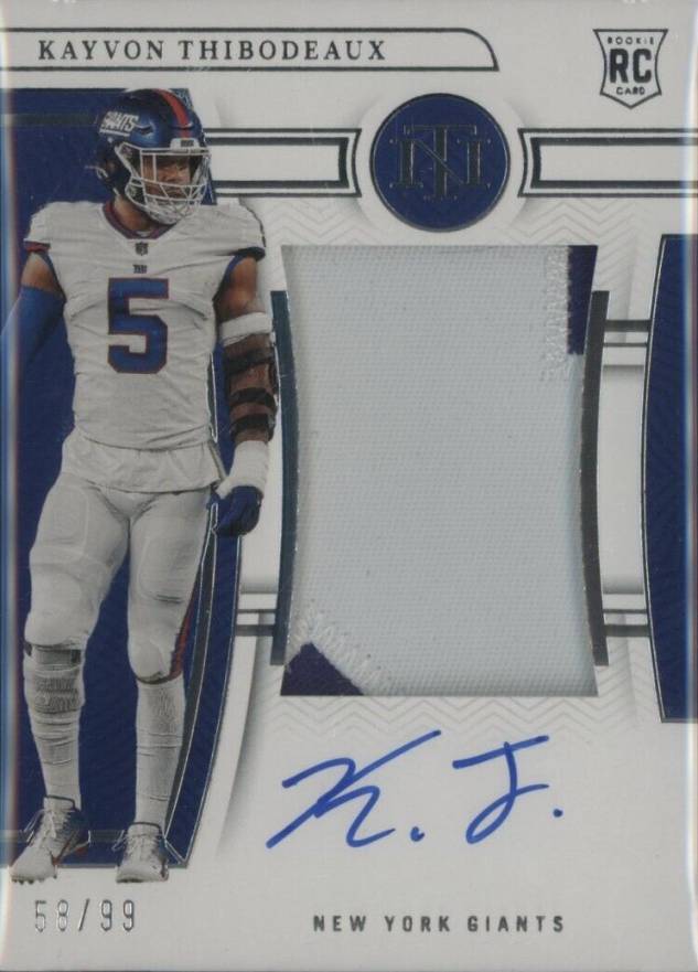 2022 Panini National Treasures Kayvon Thibodeaux #198 Football Card