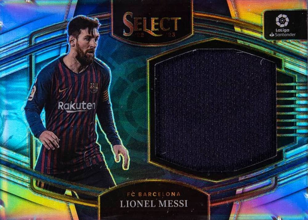 2022 Panini Select La Liga Jumbo Swatches Lionel Messi #JSLEO Soccer Card