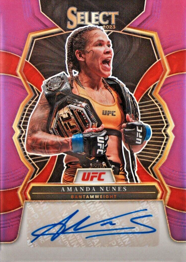 2023 Panini Select UFC Signatures Amanda Nunes #SGANS Other Sports Card