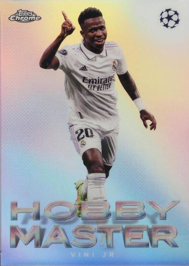 2022 Topps Chrome UEFA Club Competitions Hobby Masters Vinicius Junior #H3 Soccer Card