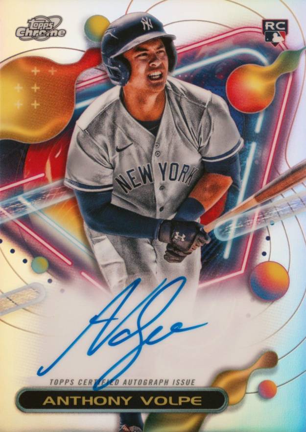 2023 Topps Cosmic Chrome Cosmic Chrome Autograph Anthony Volpe #AVO Baseball Card