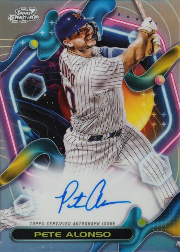 2023 Topps Cosmic Chrome Cosmic Chrome Autograph Pete Alonso #PA Baseball Card