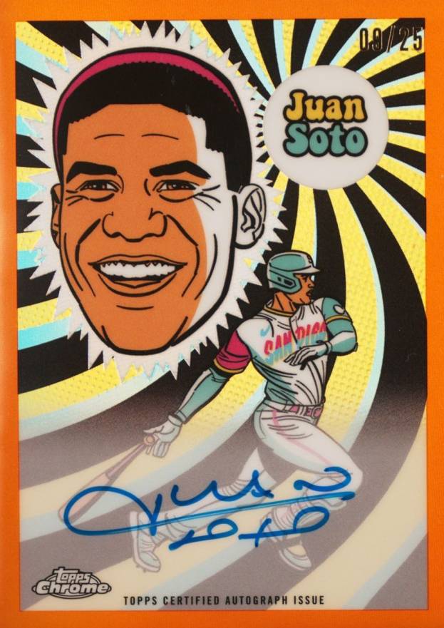 2023 Topps Chrome Ultraviolet All-Stars Autograph Juan Soto #UVAJS Baseball Card