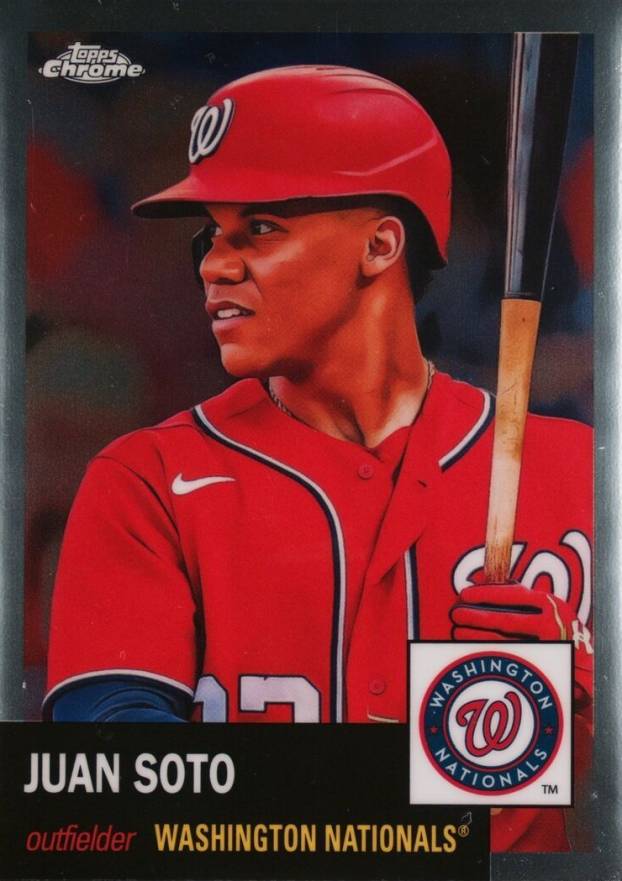 2022 Topps Chrome Platinum Anniversary Juan Soto #300 Baseball Card