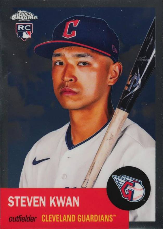 2022 Topps Chrome Platinum Anniversary Steven Kwan #65 Baseball Card