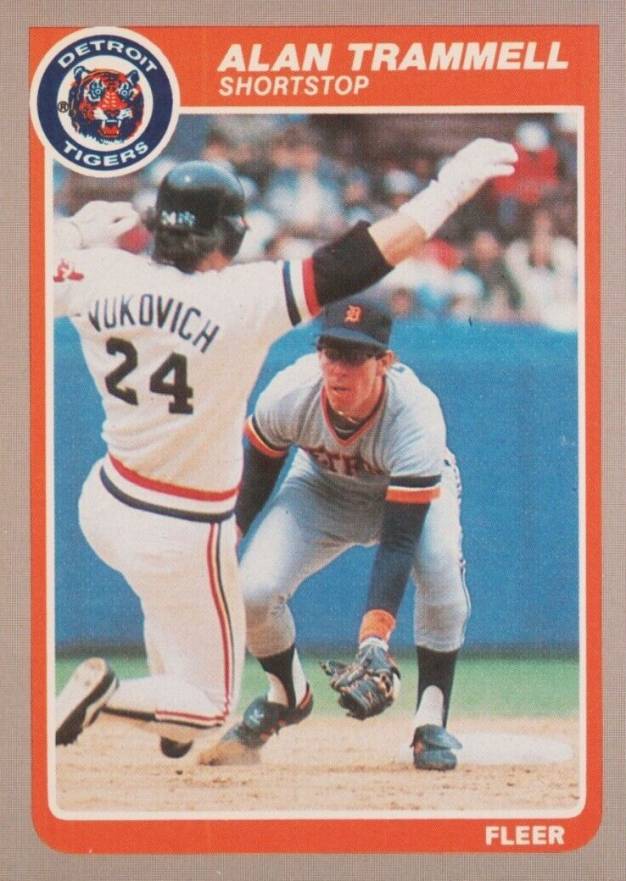 1985 Fleer Alan Trammell #23 Baseball Card