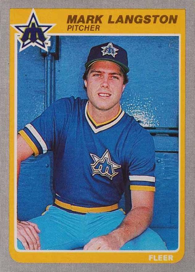 1985 Fleer Mark Langston #492 Baseball Card