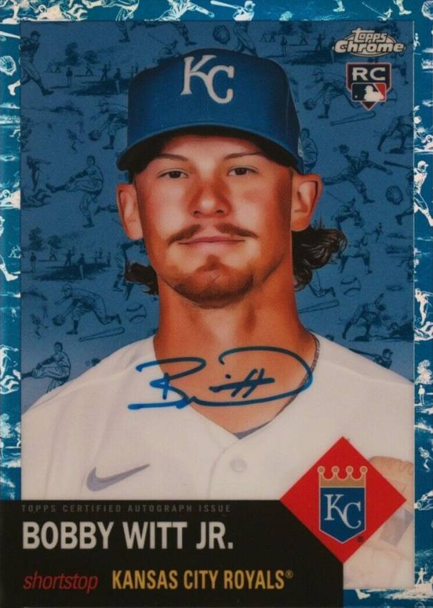 2022 Topps Chrome Platinum Anniversary Autographs Bobby Witt Jr. #BWJ Baseball Card