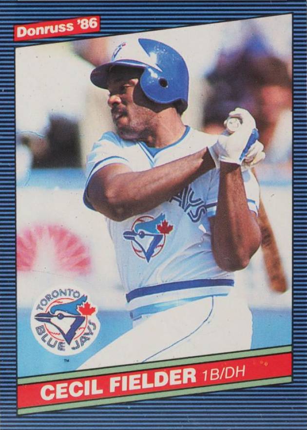 1986 Donruss Cecil Fielder #512 Baseball Card