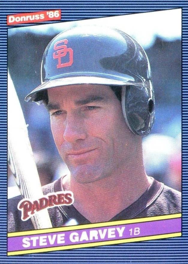 1986 Donruss Steve Garvey #63 Baseball Card