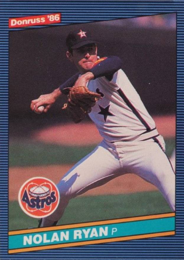 1986 Donruss Nolan Ryan #258 Baseball Card