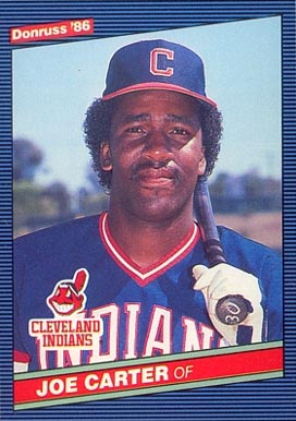 1986 Donruss Joe Carter #224 Baseball Card