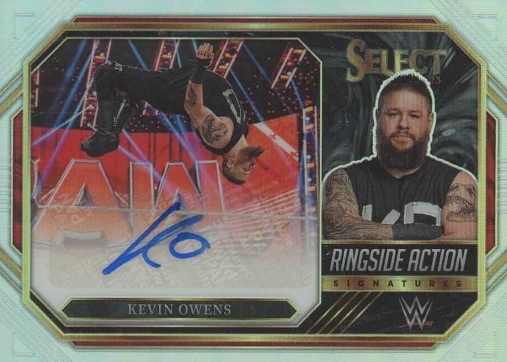 2023 Panini Select WWE Ringside Action Signatures Kevin Owens #RAKON Other Sports Card