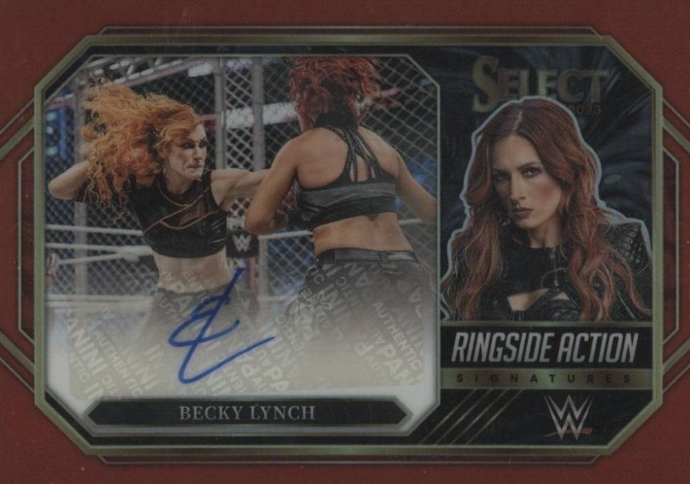 2023 Panini Select WWE Ringside Action Signatures Becky Lynch #RABLN Other Sports Card