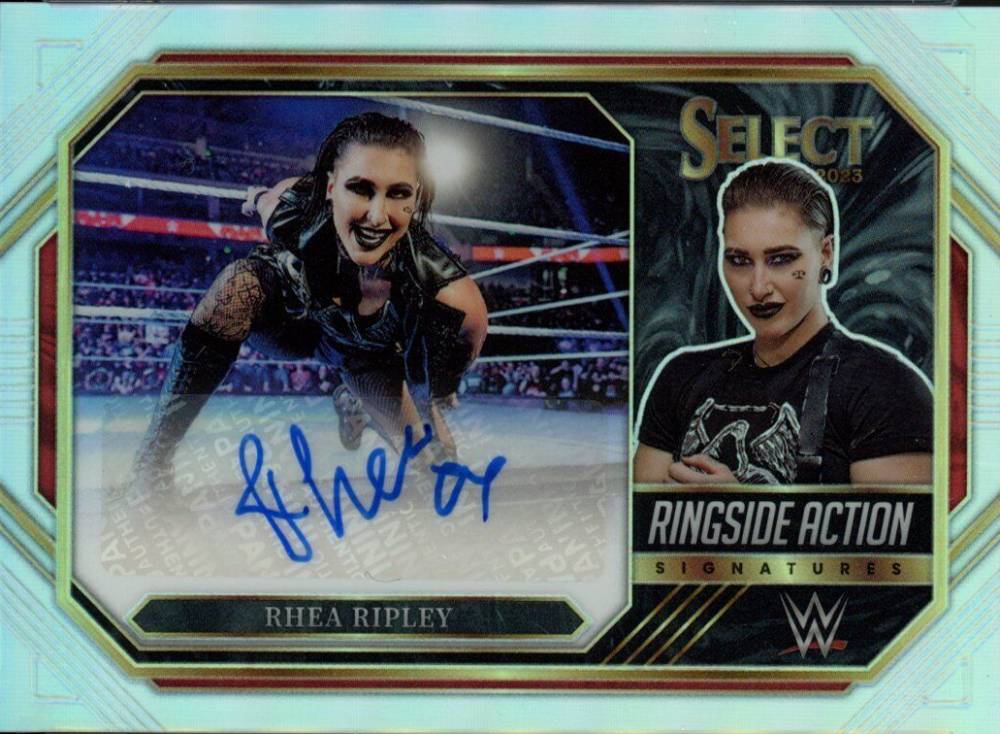 2023 Panini Select WWE Ringside Action Signatures Rhea Ripley #RARRP Other Sports Card