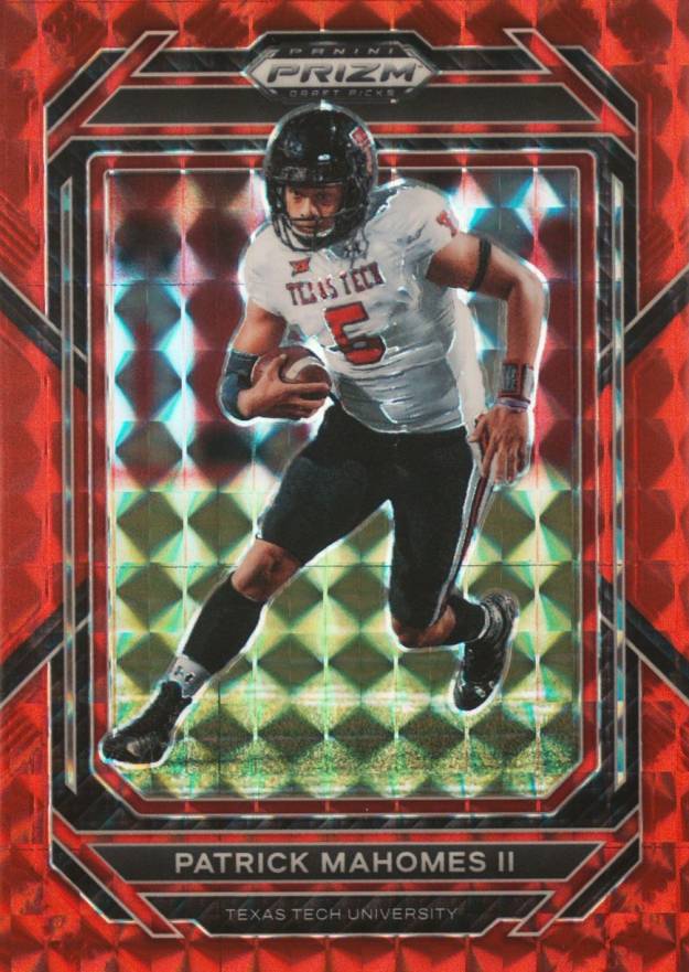 2023 Panini Prizm Draft Picks Patrick Mahomes II #81 Football Card