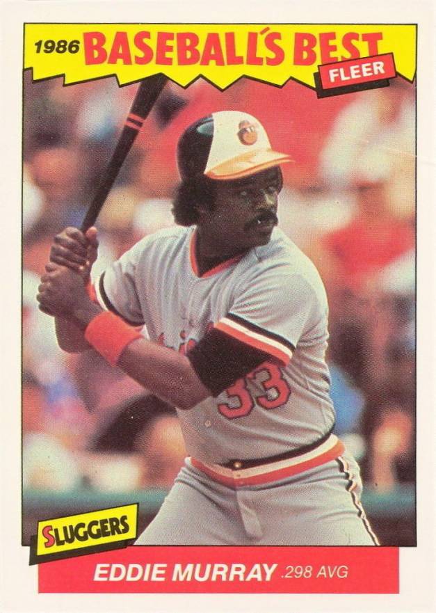 1986 Fleer Baseball's Best Eddie Murray #25 Baseball Card