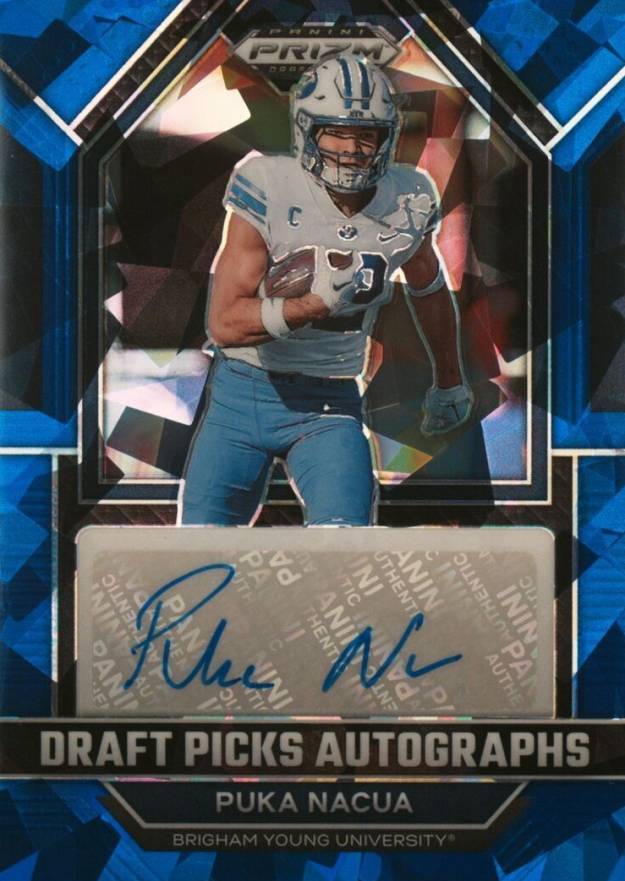 2023 Panini Prizm Draft Picks Draft Picks Autographs Puka Nacua #DPAPNU Football Card