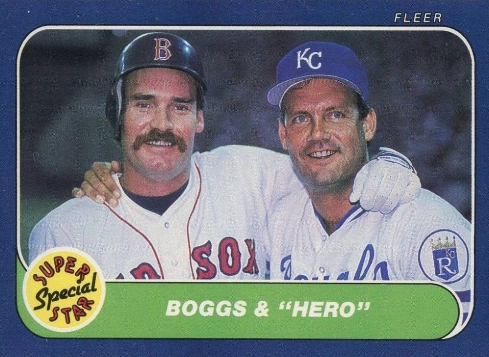 1986 Fleer Boggs & Hero #634 Baseball Card