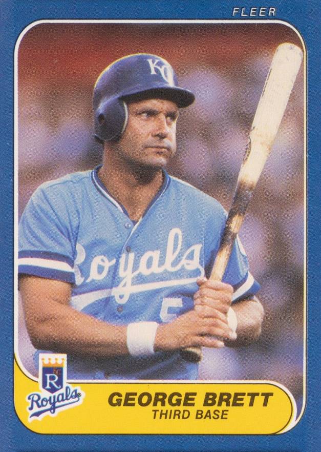 1986 Fleer George Brett #5 Baseball Card