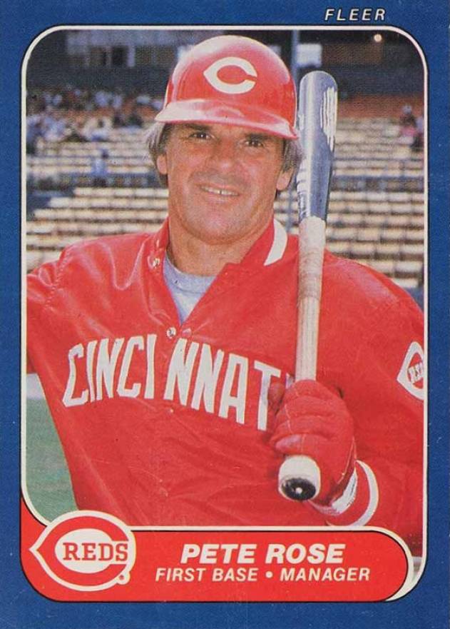 1986 Fleer Pete Rose #191 Baseball Card