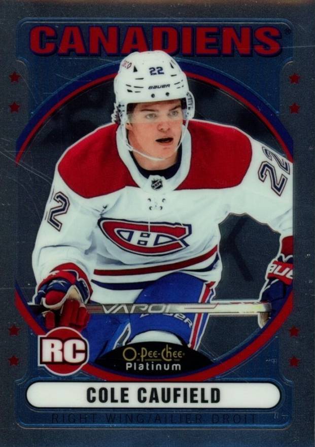 2021 Upper Deck O-Pee-Chee Platinum Retro Cole Caufield #R67 Hockey Card