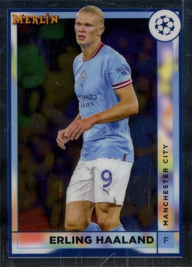 2022 Topps Merlin Chrome UEFA Club Competitions Erling Haaland #92 Soccer Card