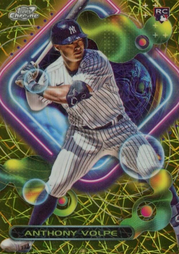 2023 Topps Cosmic Chrome Anthony Volpe #107 Baseball Card