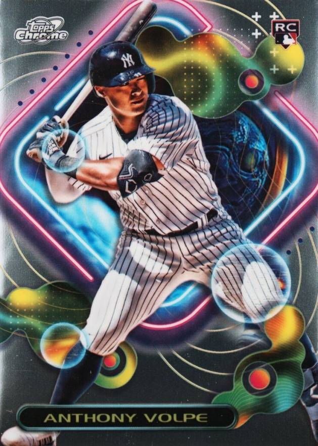 2023 Topps Cosmic Chrome Anthony Volpe #107 Baseball Card