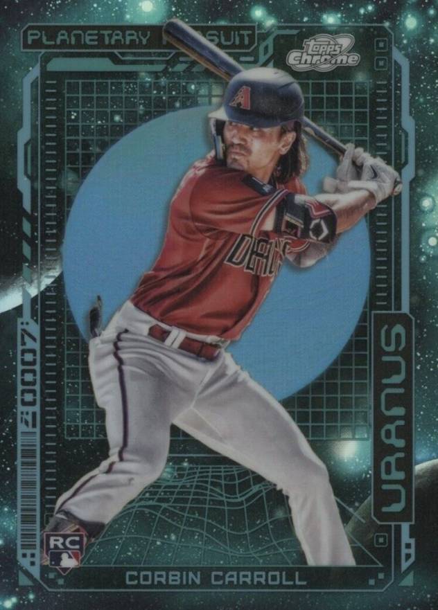 2023 Topps Cosmic Chrome Planetary Pursuit Corbin Carroll #4 Baseball Card